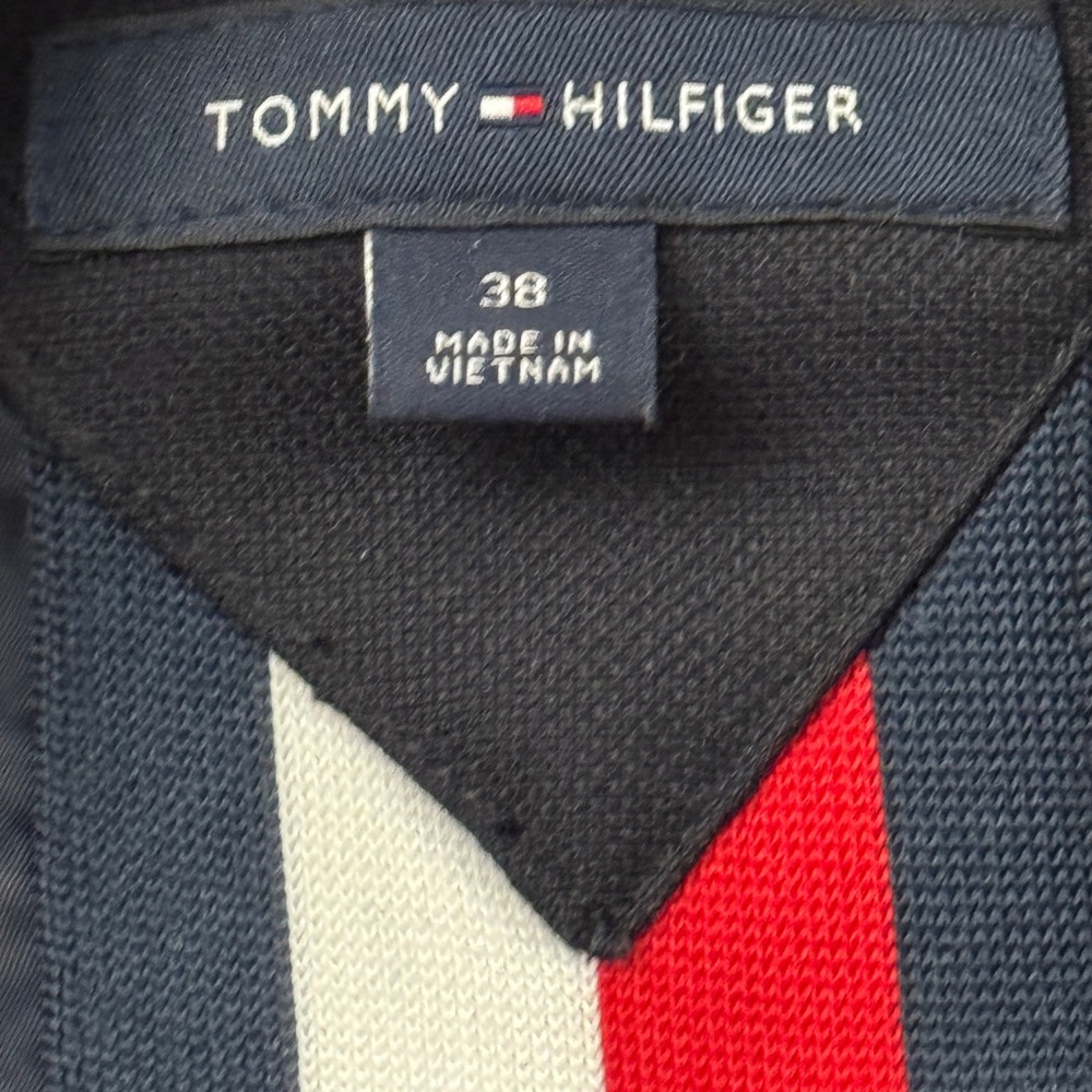 Tommy Hilfiger Mens Black Wool Blend Two Button Blazer Sport Coat 38R 78E5365 - Picture 3 of 16